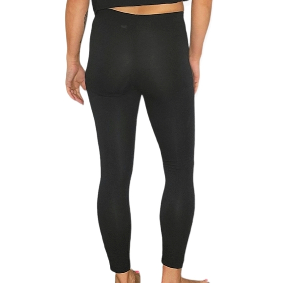 Nike Leggings Black Medium Floral Logo Print - Picture 4 of 5